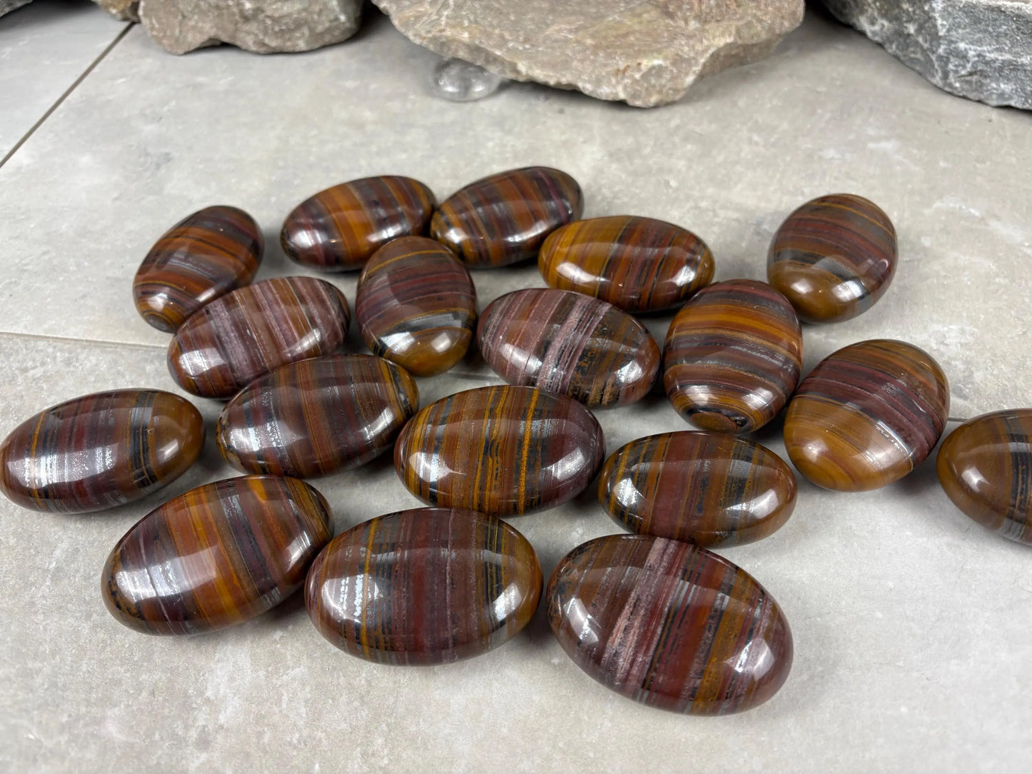 Columbian Mugglestone Crystal Palm Stone Grounding Home Decor Home Decor Worry Pocket Stress Anxiety Birthday Gift Meditation Natural Craft