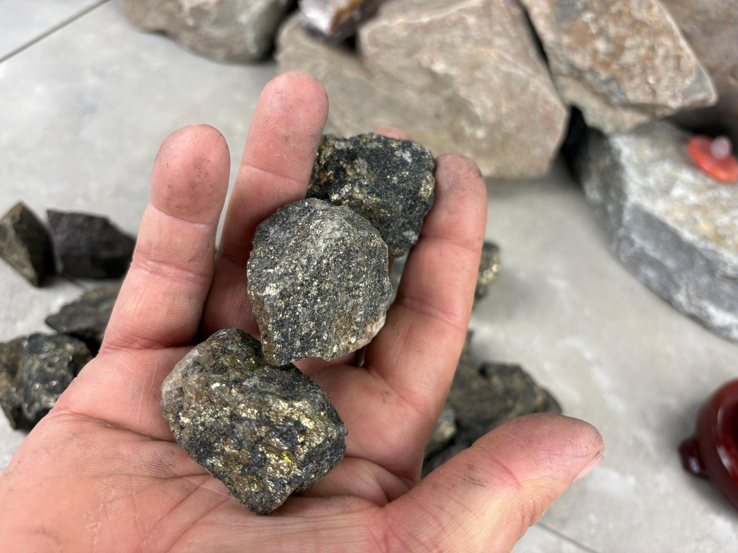 Peruvian Raw Pyrite Crystals Stone Natural Crystal Worry Arts Craft Home Decor Anxiety Pocket Distraction Meditation Gift Birthday Christmas