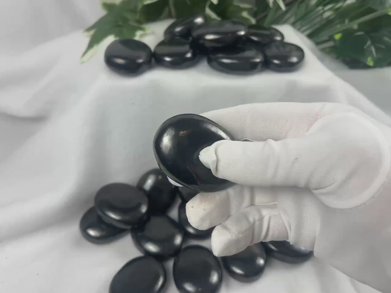 Shungite Palm Stone: Grounding Crystal for EMF Protection