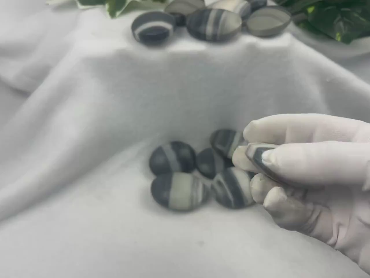 Taiji Jade Palm Stone: Polished Worry Stone, Home Decor