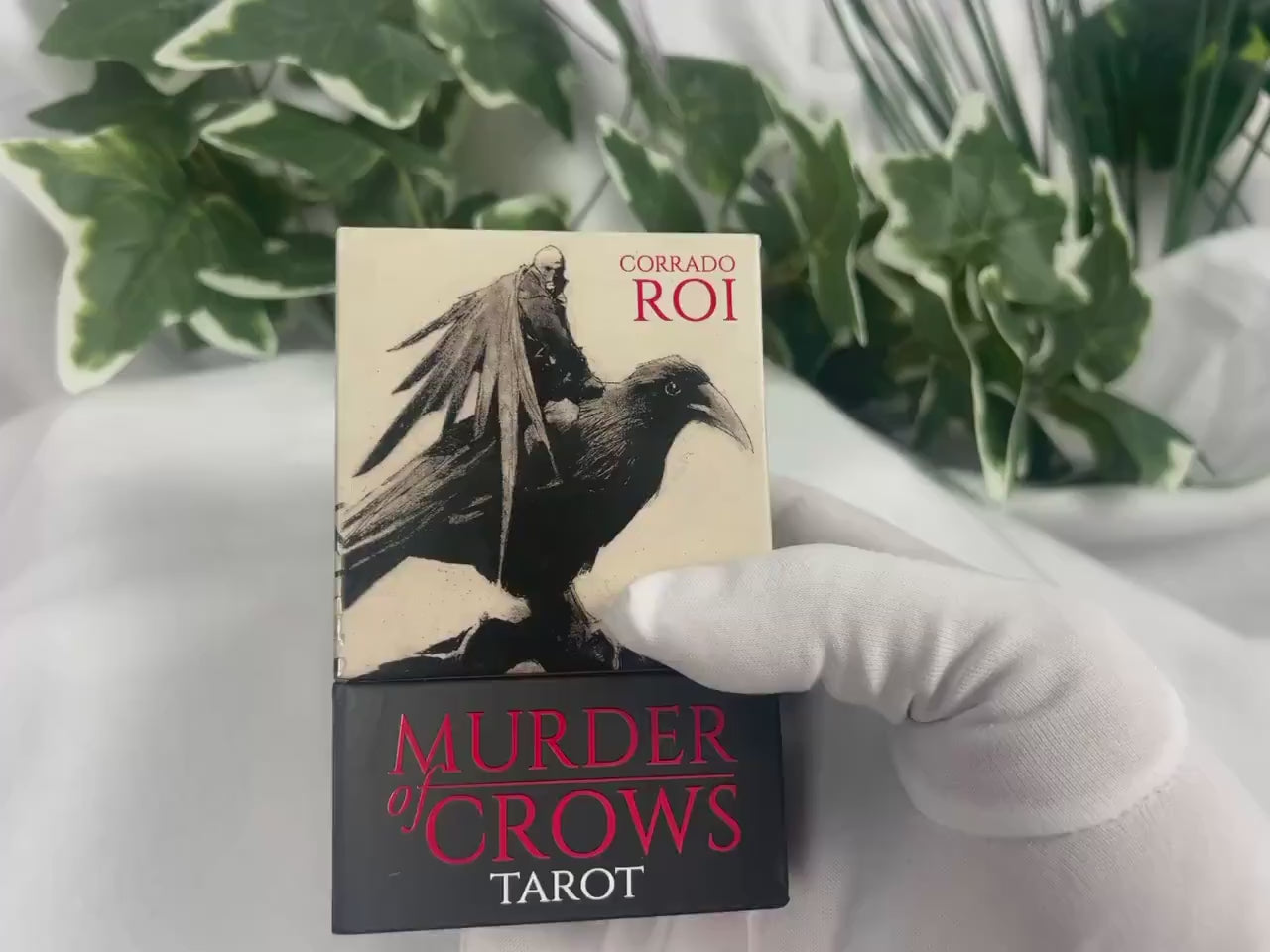 Murder of Crows by Corrado Roi 78 Cards Fully Licensed and Original Inclusive Tarot Deck Guidebook Home Decor Christmas Gift Home Decor