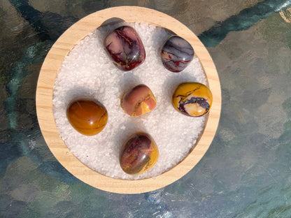 Mookaite Jasper Tumble Smooth anxiety polished rock tumbled pocket crystal worry Home Decor Worry Pocket Stress Anxiety Palm Stone