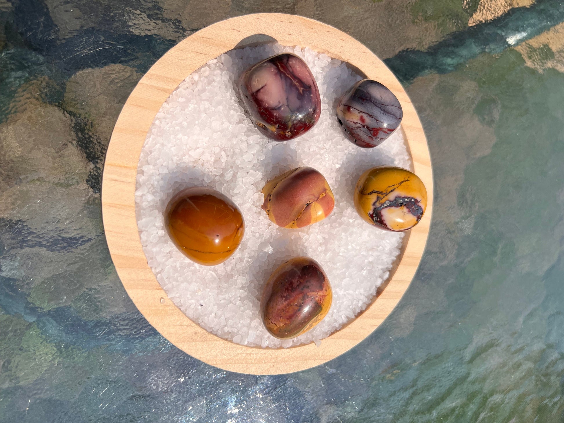 Mookaite Jasper Tumble Smooth anxiety polished rock tumbled pocket crystal worry Home Decor Worry Pocket Stress Anxiety Palm Stone