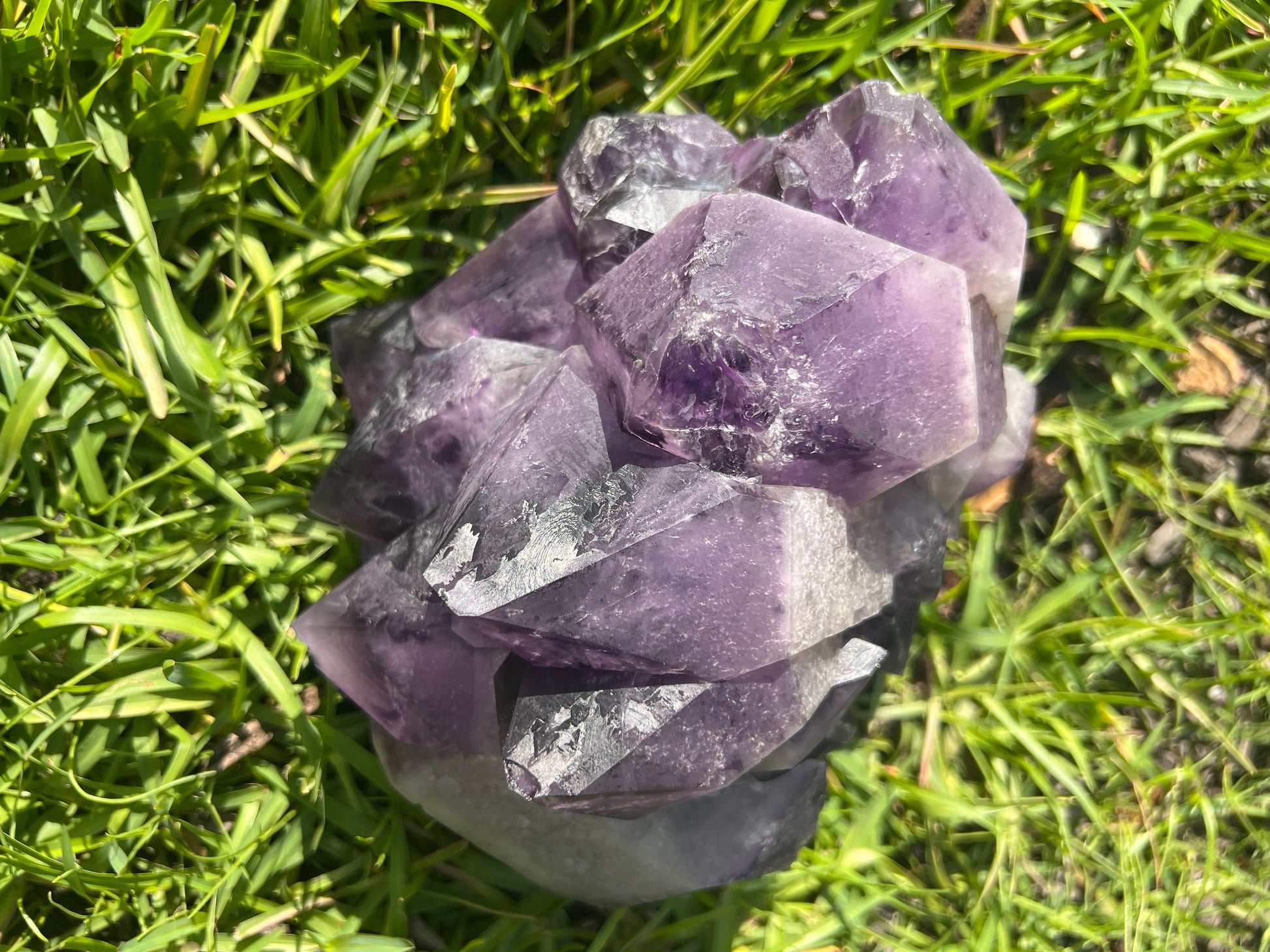 Large Amethyst Raw Natural Specimen Piece Cluster home decor display Crystal Anxiety Worry Anxiety Gift Christmas Birthday Meditation