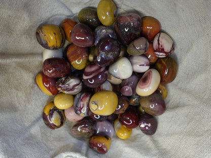 Mookaite Jasper Tumble Smooth anxiety polished rock tumbled pocket crystal worry Home Decor Worry Pocket Stress Anxiety Palm Stone