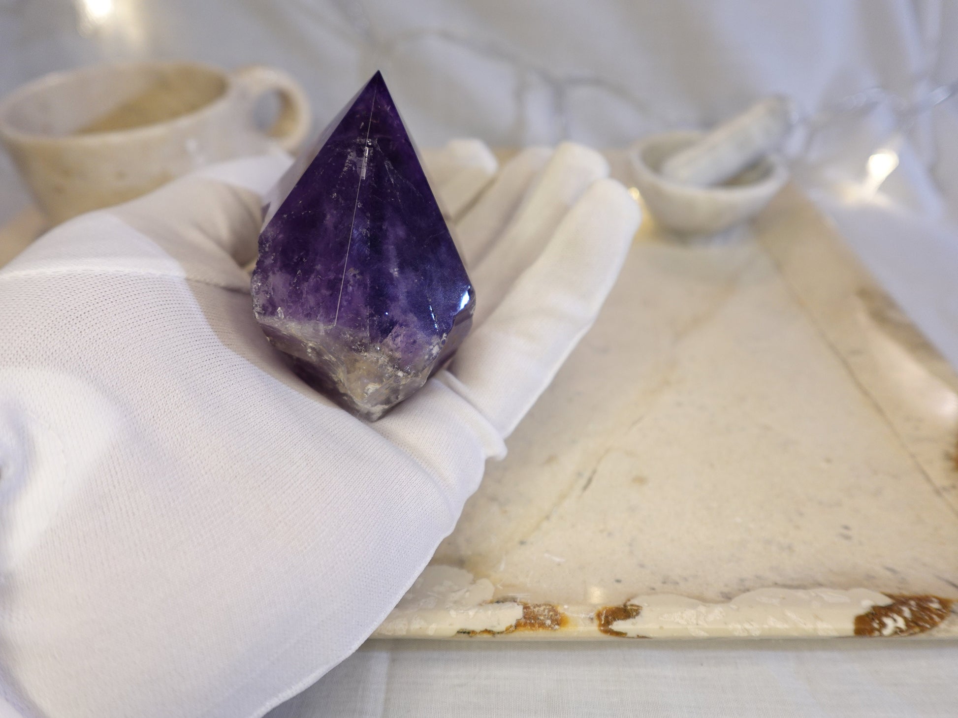 Amethyst Carved Anxiety Crystal Polished Raw Stone Meditation Panic Sculpture Home Decor Christmas Xmas Gift