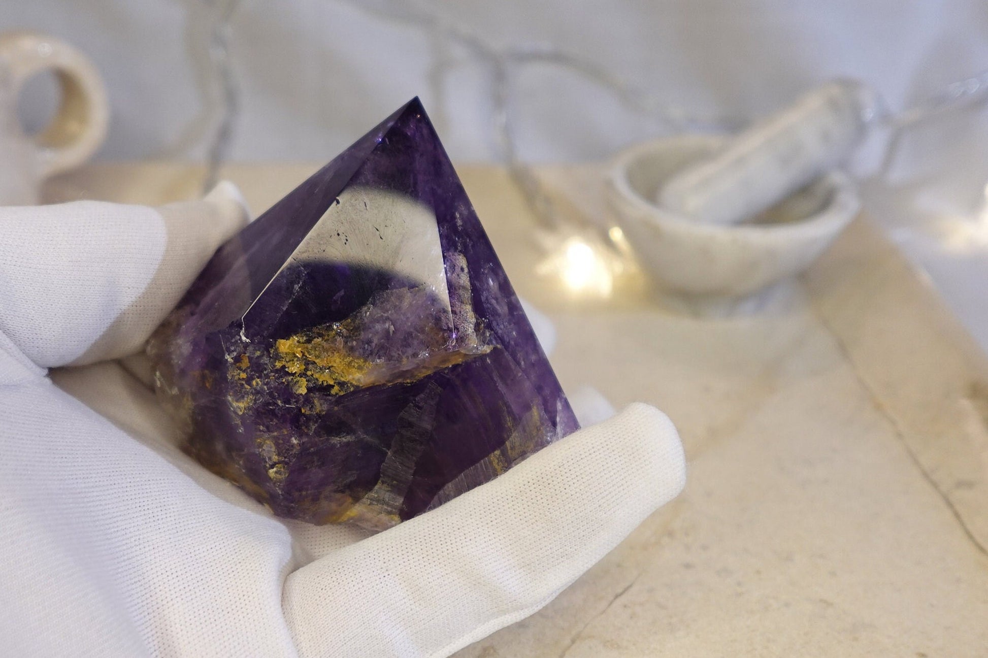 Amethyst Carved Anxiety Crystal Polished Raw Stone Meditation Panic Sculpture Home Decor Christmas Xmas Gift