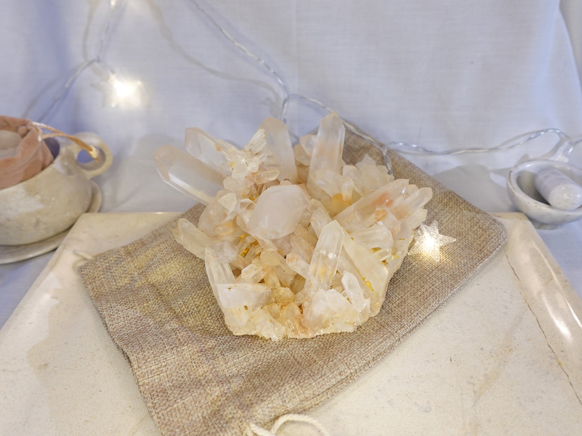 Large Quartz Raw Natural Cluster decor display Crystal Anxiety Worry Geode Meditation Home Decor Christmas Xmas Gift Anxiety Centerpiece
