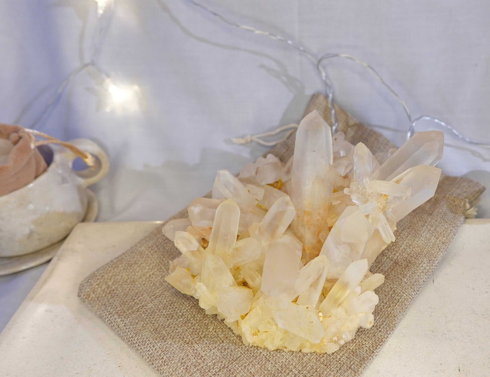 Large Quartz Raw Natural Cluster decor display Crystal Anxiety Worry Geode Meditation Home Decor Christmas Xmas Gift Anxiety Centerpiece