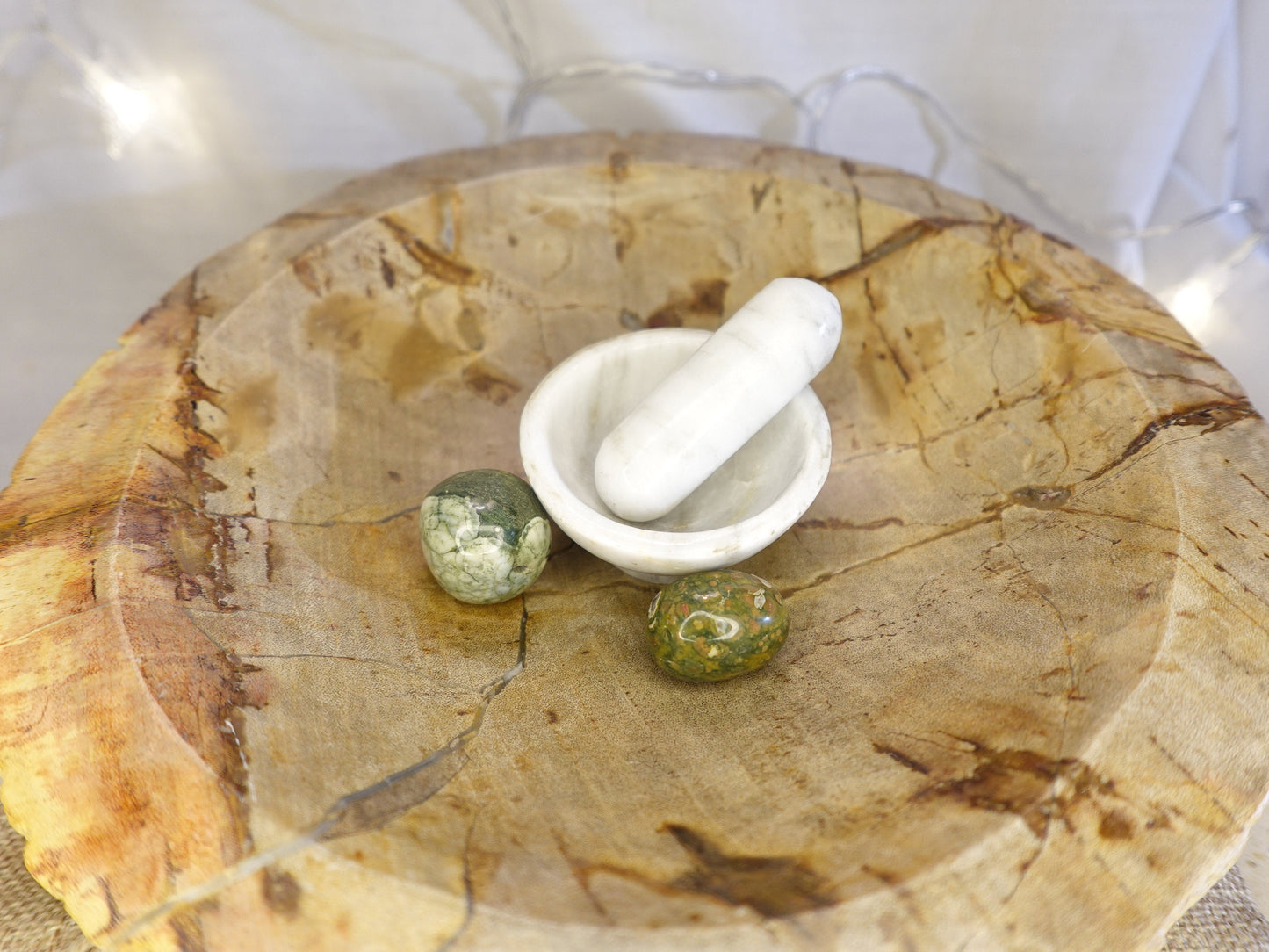 Rainforest Jasper Tumble Smooth anxiety polished rock tumbled pocket crystal Christmas Xmas Home Decor Gift