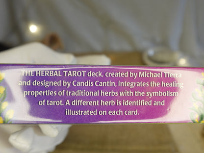 The Herbal Tarot Deck and Book Kit 78 Card Fully Licensed and Original Inclusive Tarot Deck Guidebook Home Decor Gift
