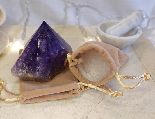 Amethyst Carved Anxiety Crystal Polished Raw Stone Meditation Panic Sculpture Home Decor Christmas Xmas Gift