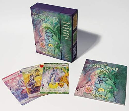 Crystal Power Tarot Deck 78 Cards Fully Licensed and Original Inclusive Tarot Deck Guidebook Home Decor Gift