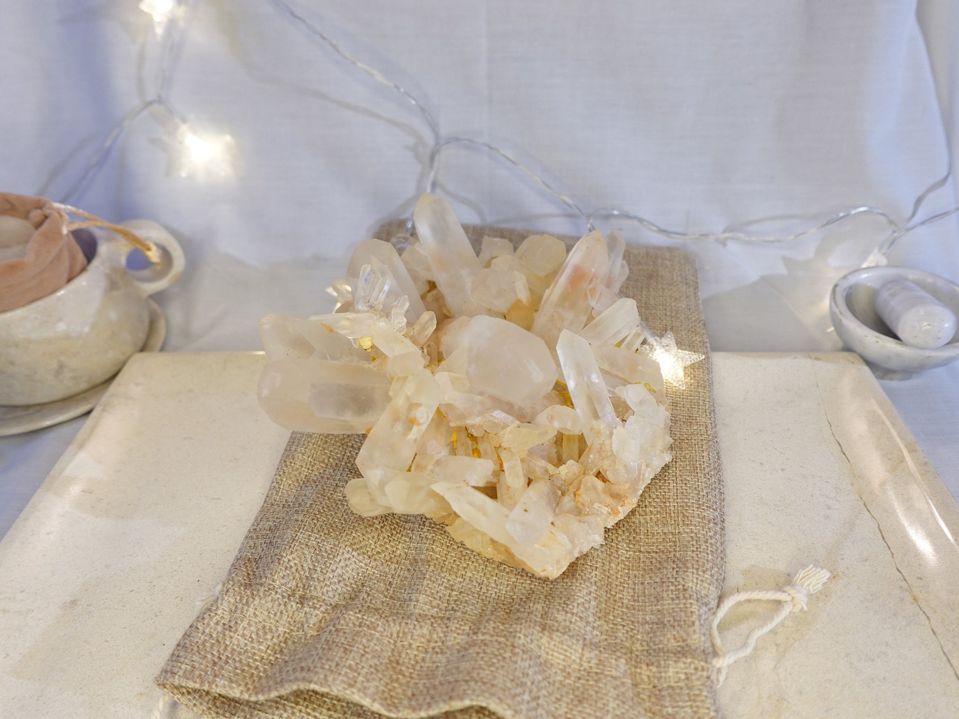 Large Quartz Raw Natural Cluster decor display Crystal Anxiety Worry Geode Meditation Home Decor Christmas Xmas Gift Anxiety Centerpiece