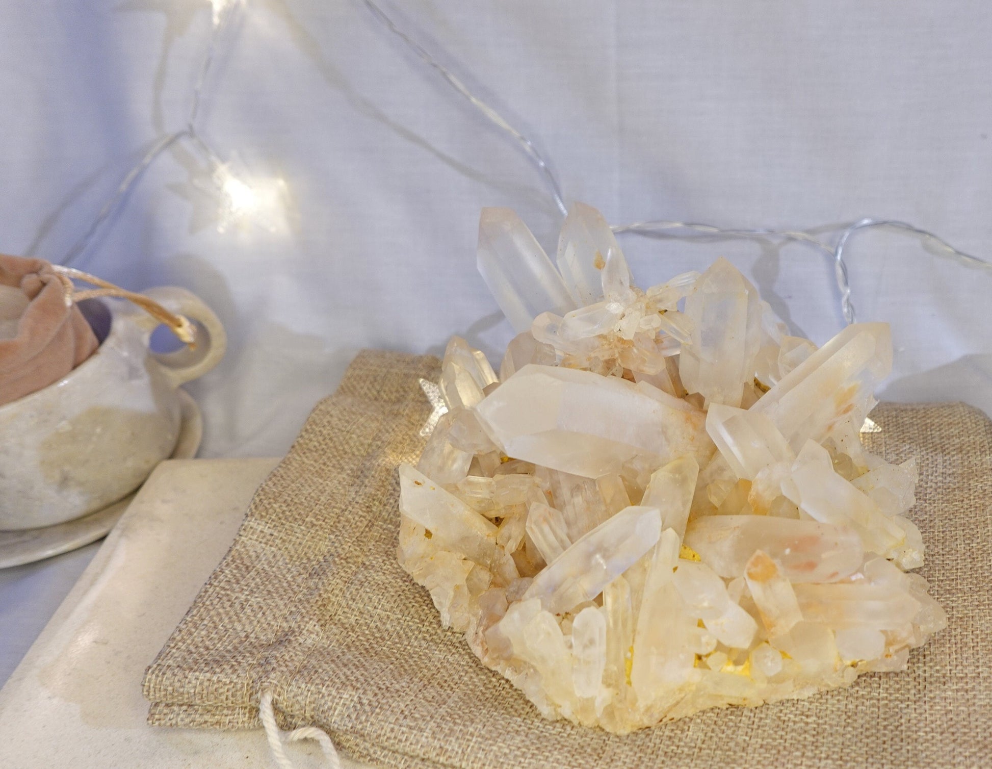 Large Quartz Raw Natural Cluster decor display Crystal Anxiety Worry Geode Meditation Home Decor Christmas Xmas Gift Anxiety Centerpiece