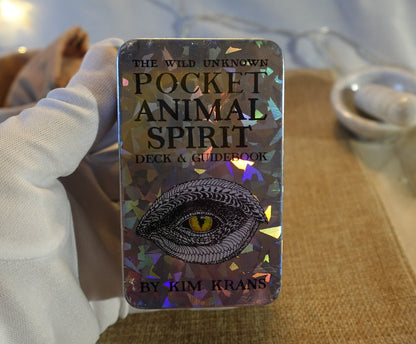 Pocket Animal Tarot Card Spirit Deck Wild Unknown Authentic Tarot Tin Box High