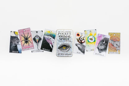 Pocket Animal Tarot Card Spirit Deck Wild Unknown Authentic Tarot Tin Box High