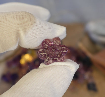 Carved Fluorite Crystal Christmas Ornament: Rainbow Holiday Tree Decor
