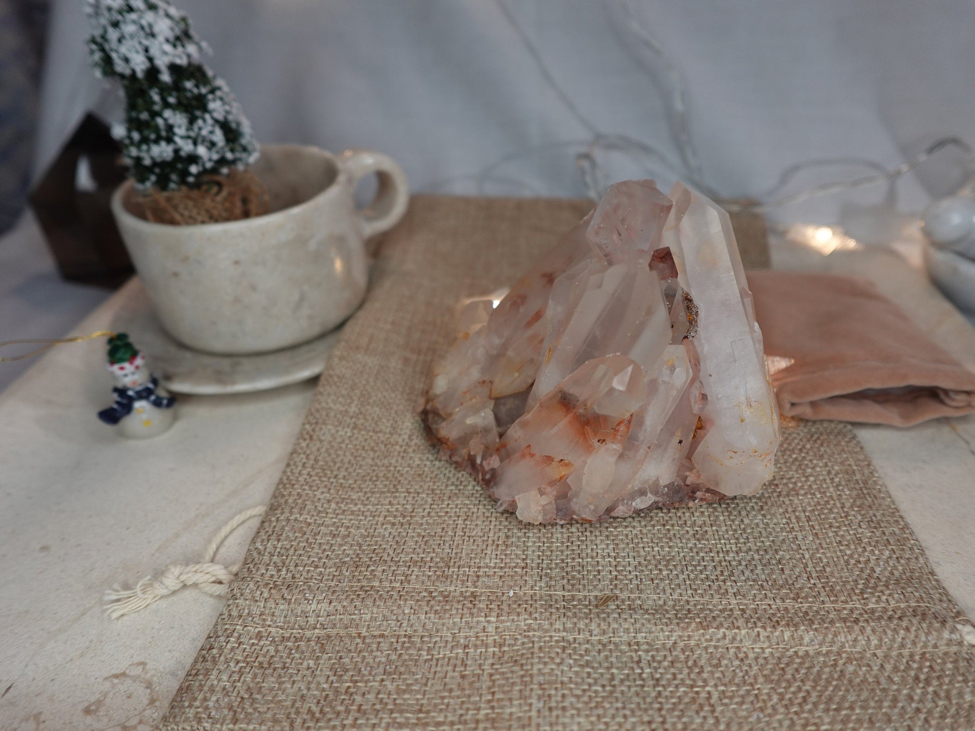 Quartz Raw Natural Cluster decor display Crystal Anxiety Worry Geode Meditation Cluster Tower Wicca Chakra Stress Relief Gift Birthday