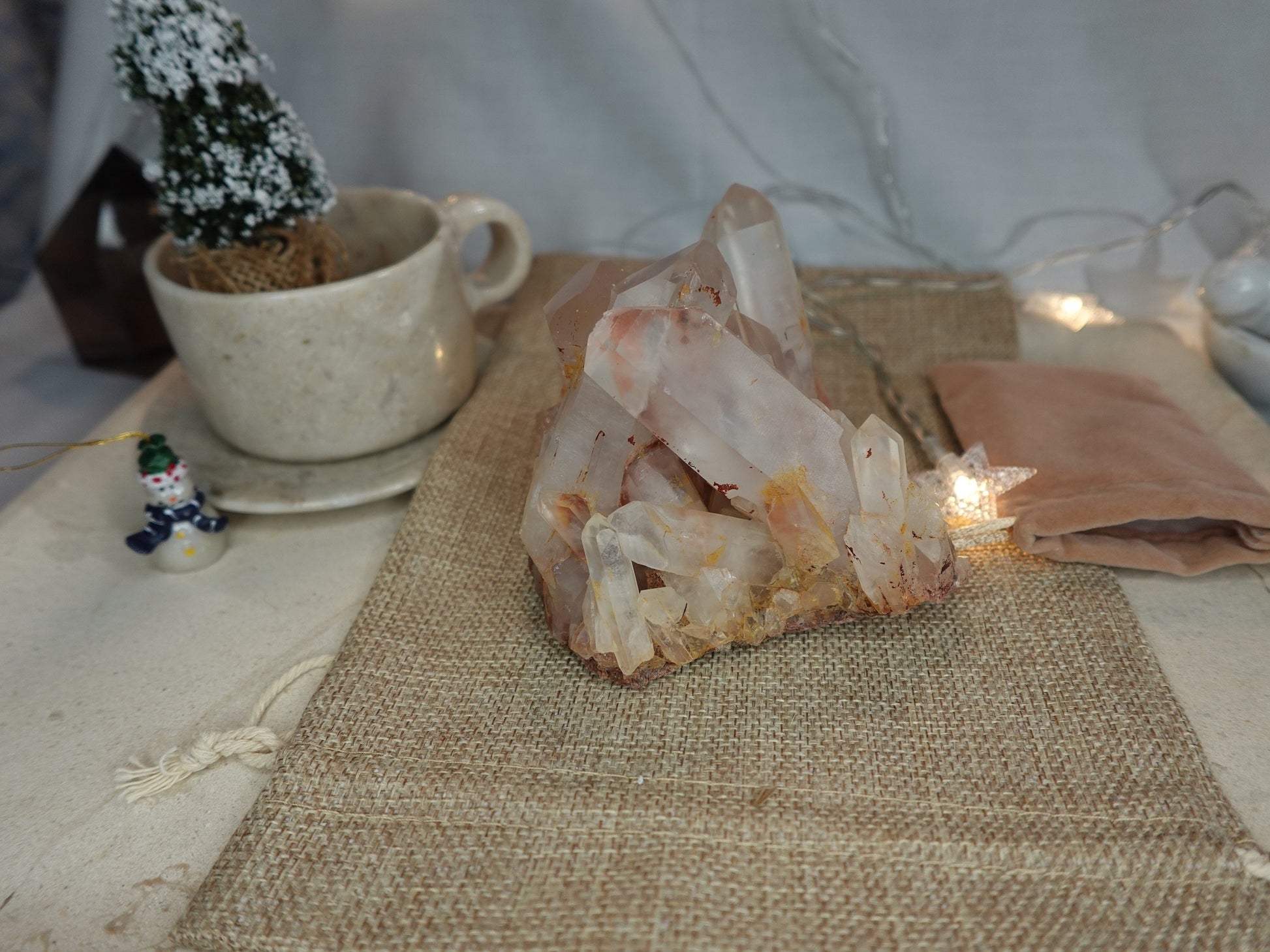 Quartz Raw Natural Cluster decor display Crystal Anxiety Worry Geode Meditation Cluster Tower Wicca Chakra Stress Relief Gift Birthday