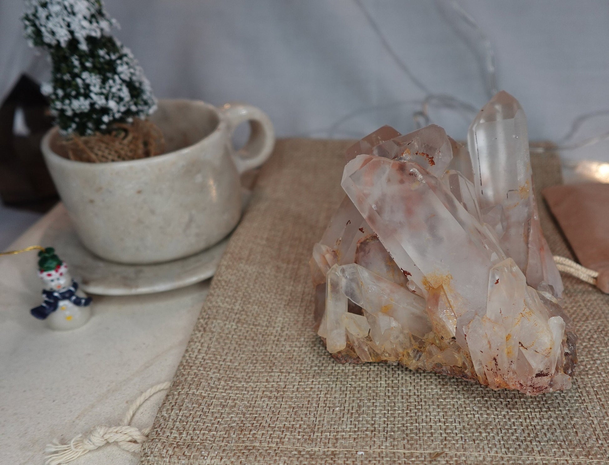 Quartz Raw Natural Cluster decor display Crystal Anxiety Worry Geode Meditation Cluster Tower Wicca Chakra Stress Relief Gift Birthday