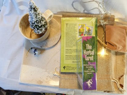 The Herbal Tarot Deck and Book Kit 78 Card Fully Licensed and Original Inclusive Tarot Deck Guidebook Home Decor Gift