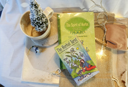The Herbal Tarot Deck and Book Kit 78 Card Fully Licensed and Original Inclusive Tarot Deck Guidebook Home Decor Gift