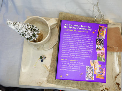 The Queer Tarot Deck and Guidebook 78 Cards Fully Licensed and Original Inclusive Tarot Deck Guidebook Home Decor Gift