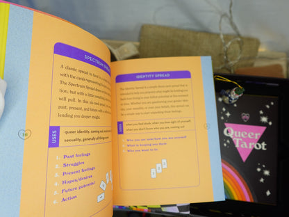 The Queer Tarot Deck and Guidebook 78 Cards Fully Licensed and Original Inclusive Tarot Deck Guidebook Home Decor Gift