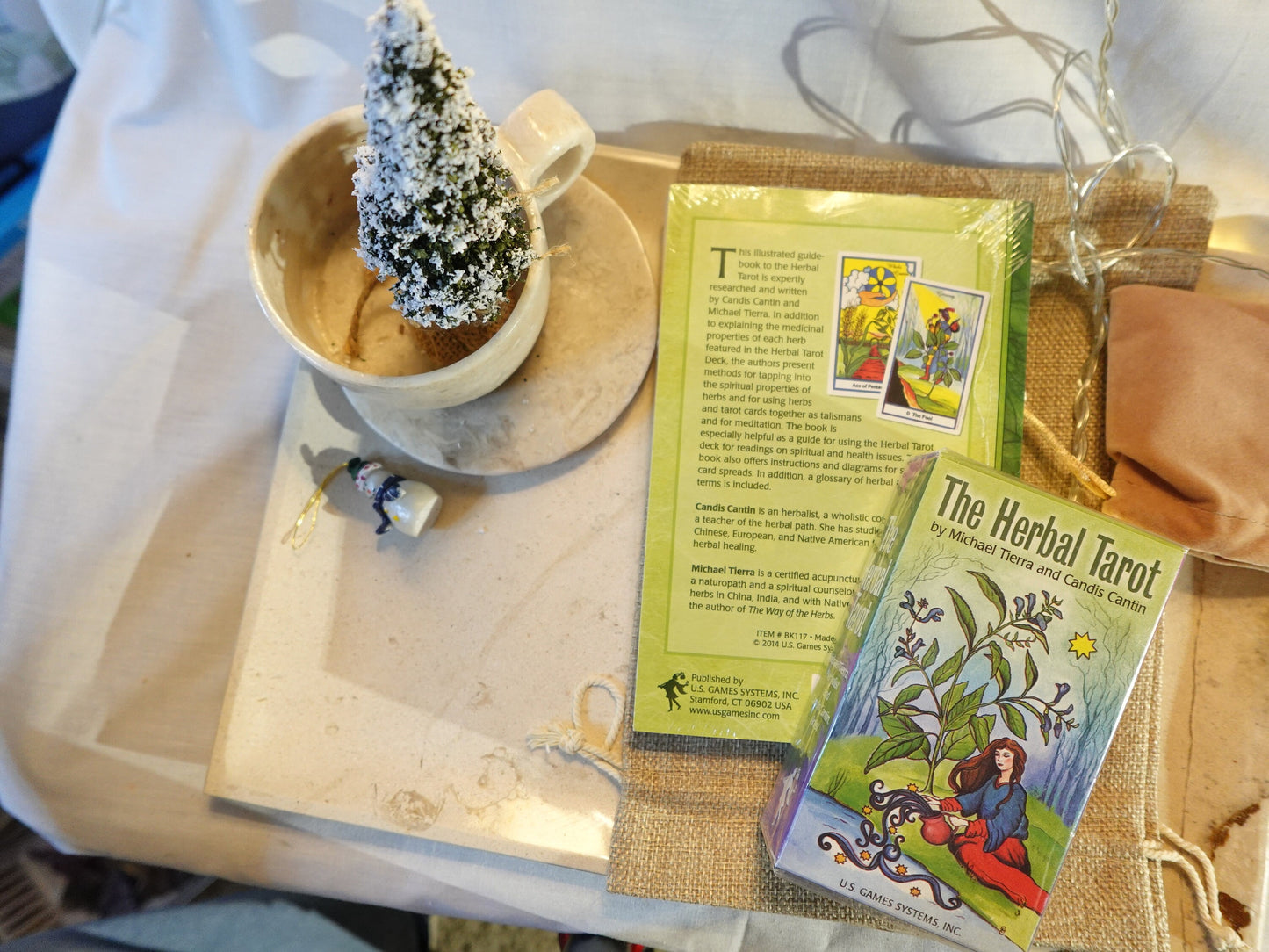 The Herbal Tarot Deck and Paperback Guidebook Fully Licensed and Official Full-Sized Deck Garden Christmas Xmas Birthday Gift 78 card deck