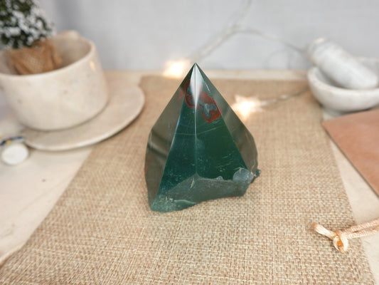 Sea Ocean Jasper Polished Raw Point Carved Crystal for Distraction from Anxiety or Worry Home Decor Holiday Xmas Decor