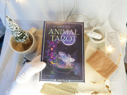 Oriens Animal Tarot Deck 78 Cards Fully Licensed and Original Inclusive Tarot Deck Guidebook Home Decor Gift