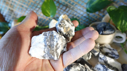 Raw Zebra Jasper Crystals Natural Crystal Worry Stone Home Decor Anxiety Pocket Distraction Meditation Gift Birthday Christmas