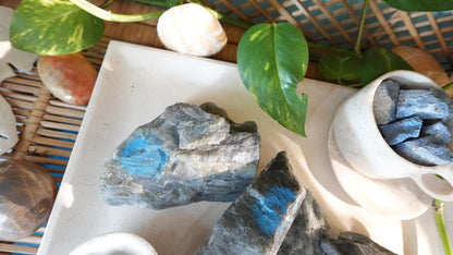 Raw Labradorite Crystals Natural Crystal Worry Stone Home Decor Anxiety Pocket Distraction Meditation Gift Birthday Christmas