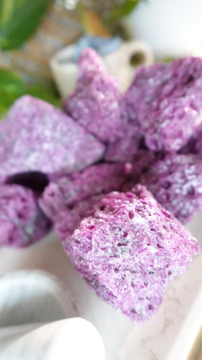 Raw Ruby Stone: Natural Untreated Crystals for Arts, Crafts & Decor