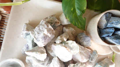 Raw Hackmanite Stones: Untreated Colorful Minerals for Arts & Crafts