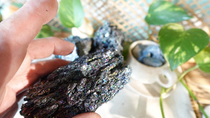 Raw Berthierite Crystals: Untreated Mineral Specimens for Arts, Crafts, Decor