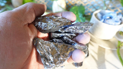 Raw Terahertz Stones: Untreated Minerals for Arts, Crafts & Decor