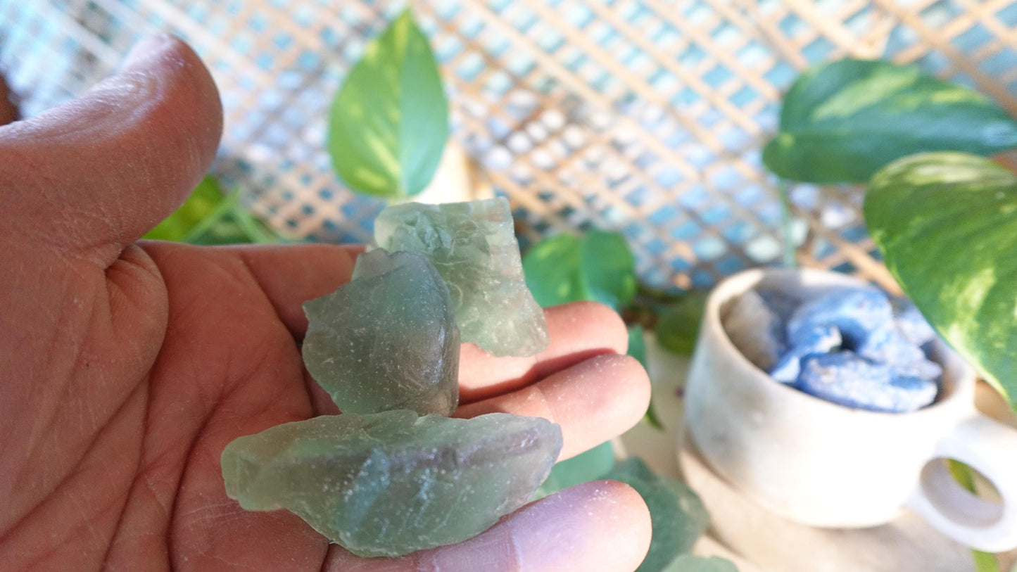 Raw Green Fluorite Crystals Natural Crystal Polished Worry Stone Home Decor Anxiety Pocket Distraction Meditation Gift Birthday Christmas