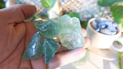 Raw Green Fluorite Crystals Natural Crystal Polished Worry Stone Home Decor Anxiety Pocket Distraction Meditation Gift Birthday Christmas