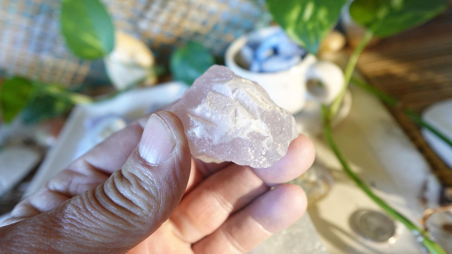 Raw Ghost Fluorite Crystals Natural Crystal Worry Stone Home Decor Anxiety Pocket Distraction Meditation Gift Birthday Christmas