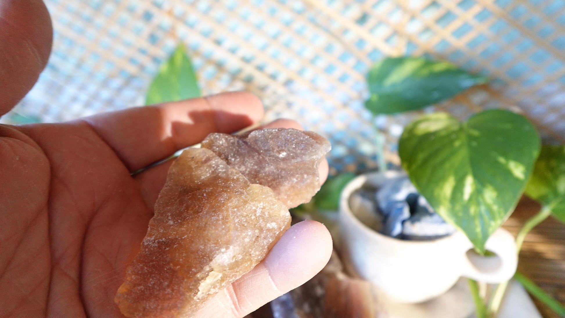 Raw Yellow Fluorite Crystals Natural Crystal Worry Stone Home Decor Anxiety Pocket Distraction Meditation Gift Birthday Christmas Gift