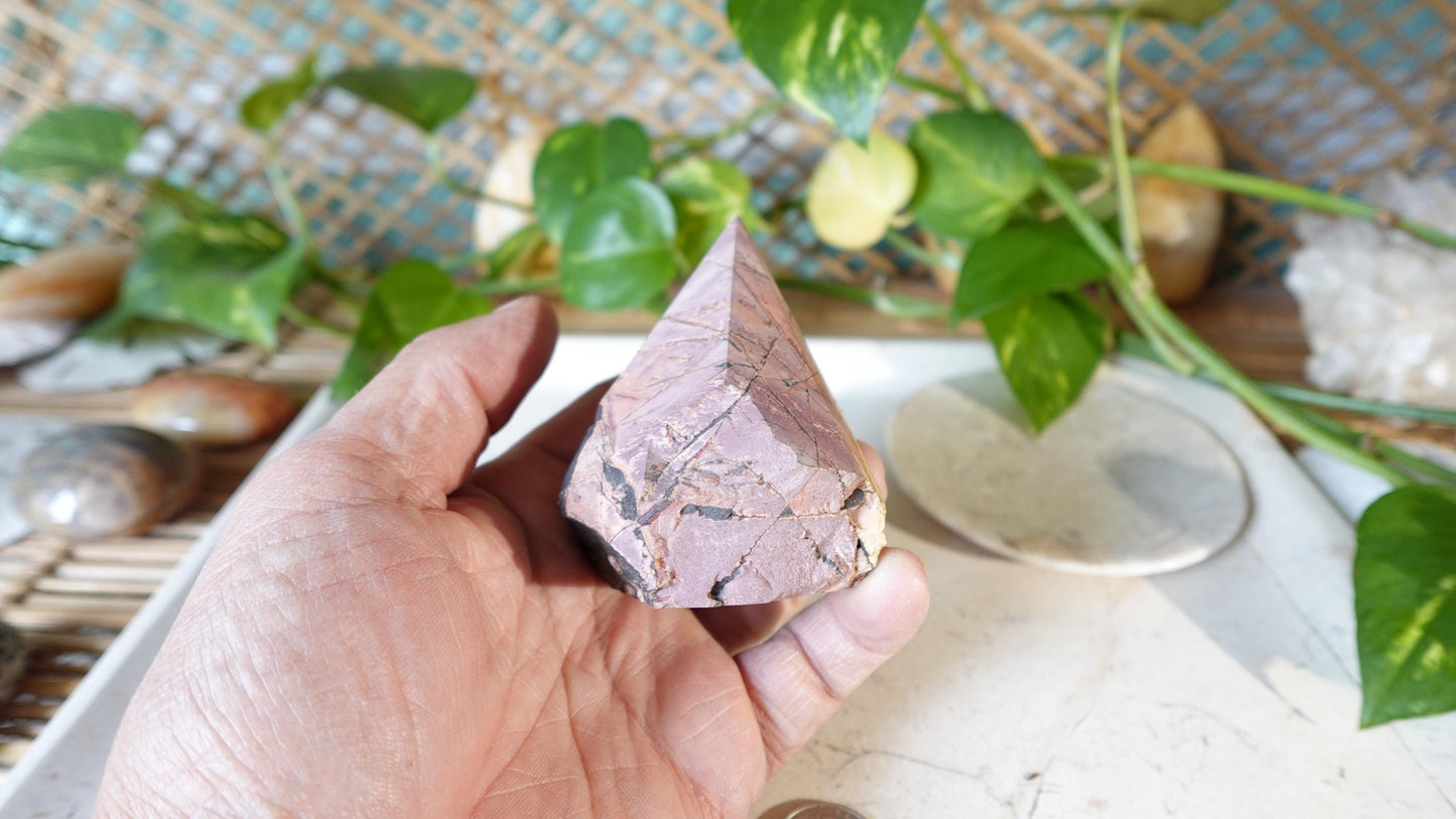 Rare Cherry Creek Jasper Carved Crystal Raw Point Anxiety Crystal Polished Raw Home Decor Christmas Xmas Gift Birthday Polished Worry Stone