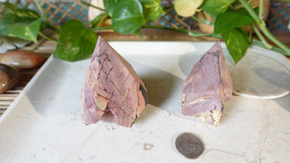 Cherry Creek Jasper Crystal Point: Raw Cut, Polished Home Decor