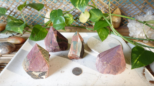 Rare Cherry Creek Jasper Carved Anxiety Crystal Polished Raw Stone Meditation for Home Decor Holiday Collection Christmas Xmas Gift