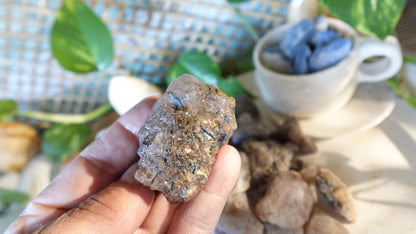 Raw Golden Rutile Quartz Crystals Natural Crystal Worry Stone Home Decor Anxiety Pocket Distraction Meditation Gift Birthday Christmas