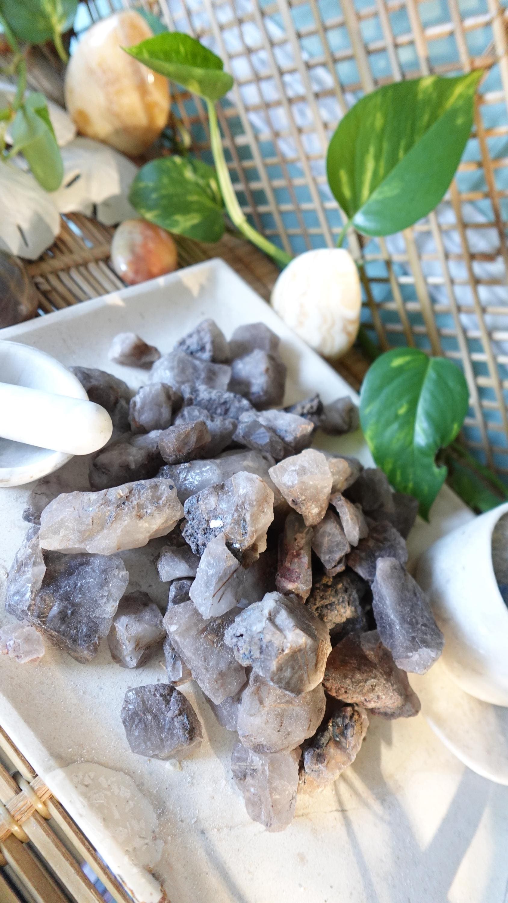 Raw Golden Rutile Quartz Crystals Natural Crystal Worry Stone Home Decor Anxiety Pocket Distraction Meditation Gift Birthday Christmas