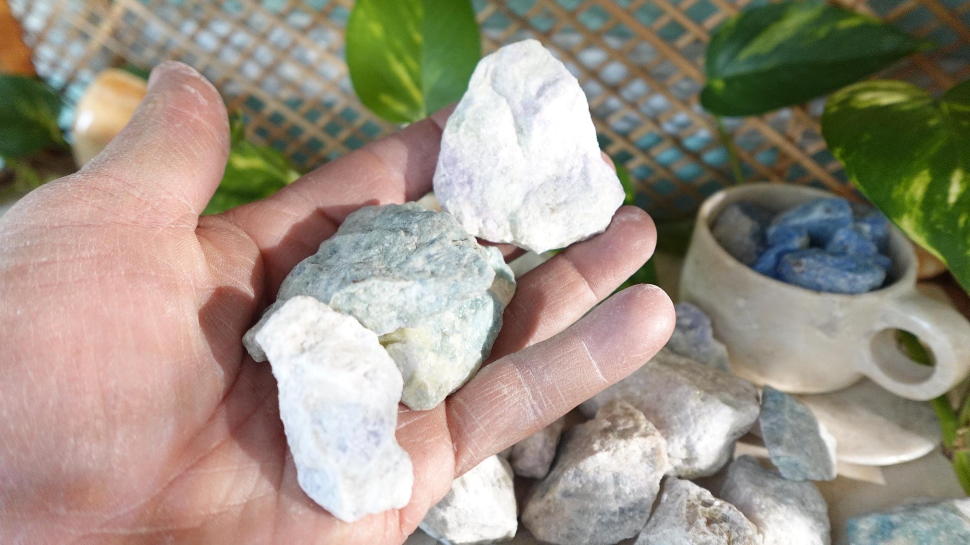 Raw Hackmanite Stones: Untreated Colorful Minerals for Arts & Crafts
