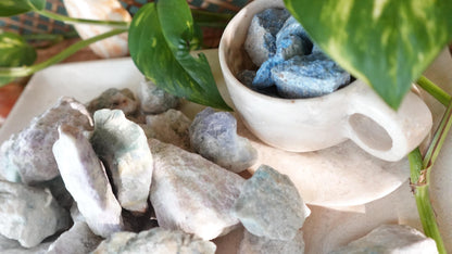 Raw Hackmanite Stones: Untreated Colorful Minerals for Arts & Crafts