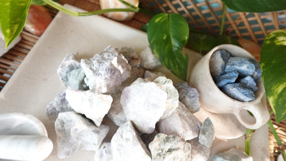Raw Hackmanite Stones: Untreated Colorful Minerals for Arts & Crafts